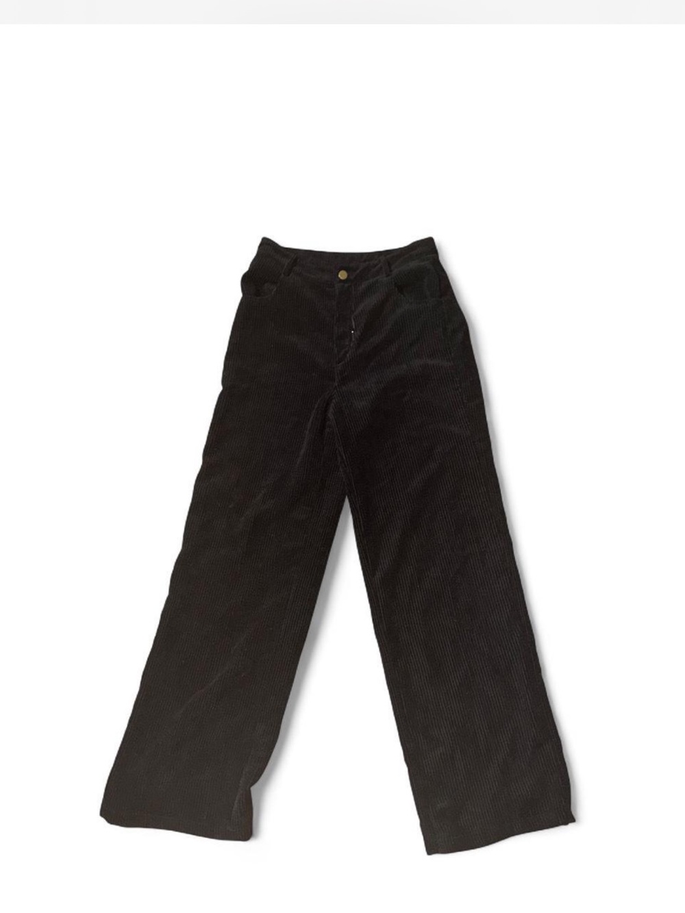 Women’s Wide-Leg Corduroy Pants - Black